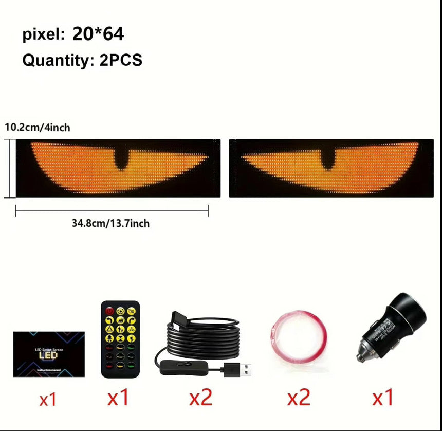 2PCS Trucks & Cars Eyes LED